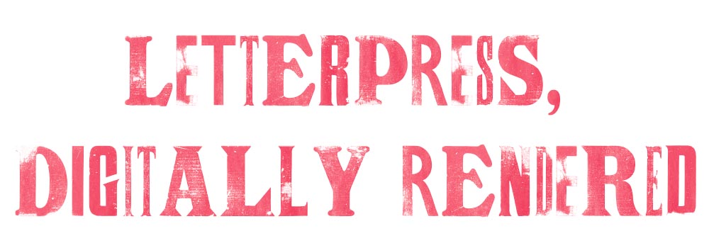 Letterpress Typeface from Plymouth Press